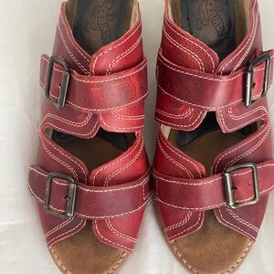 Freebird Women’s Red Leather Sandals